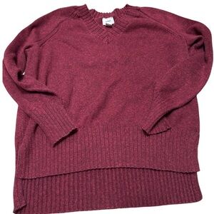 Old Navy Maroon High-Low Sweater – Size M